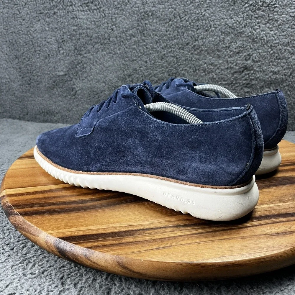 Cole Haan 2.Zerogrand Shoes Blue Suede Mens Sz 11 C25237 Oxfords - NEEDS INSOLES